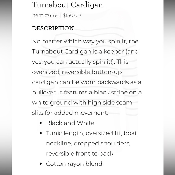 EUC Cabi Turnabout Cardigan #6164 - Picture 3 of 7